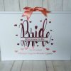 Personalised Bride, Wedding Dress Travel Box - Standard Airline hand luggage size