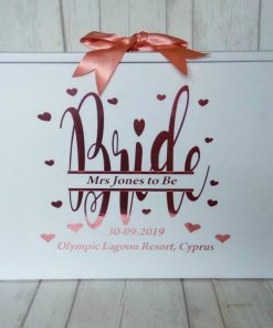 Personalised Bride, Wedding Dress Travel Box - Standard Airline hand luggage size